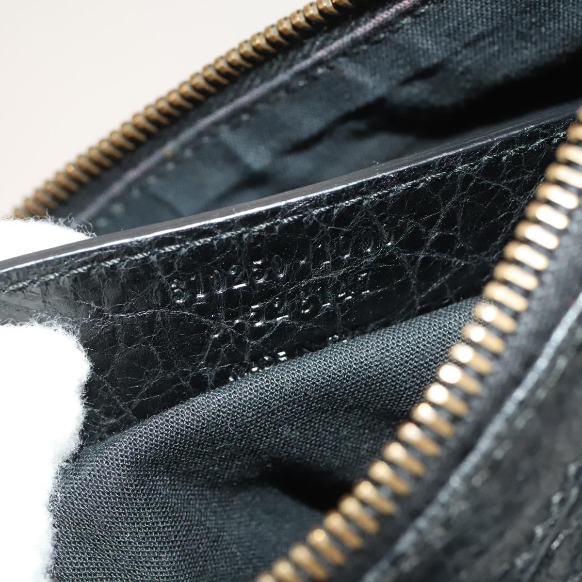BALENCIAGA City Shoulder Bag Leather Black Auth mr1426