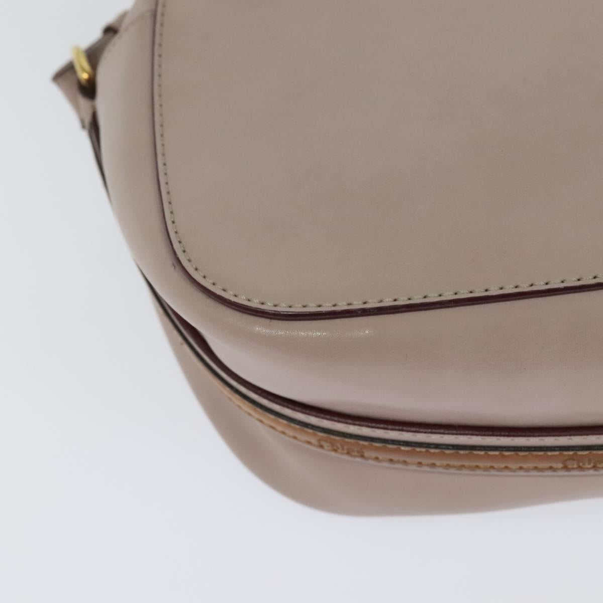 Chloe Shoulder Bag Leather Pink Gold Auth mr1456
