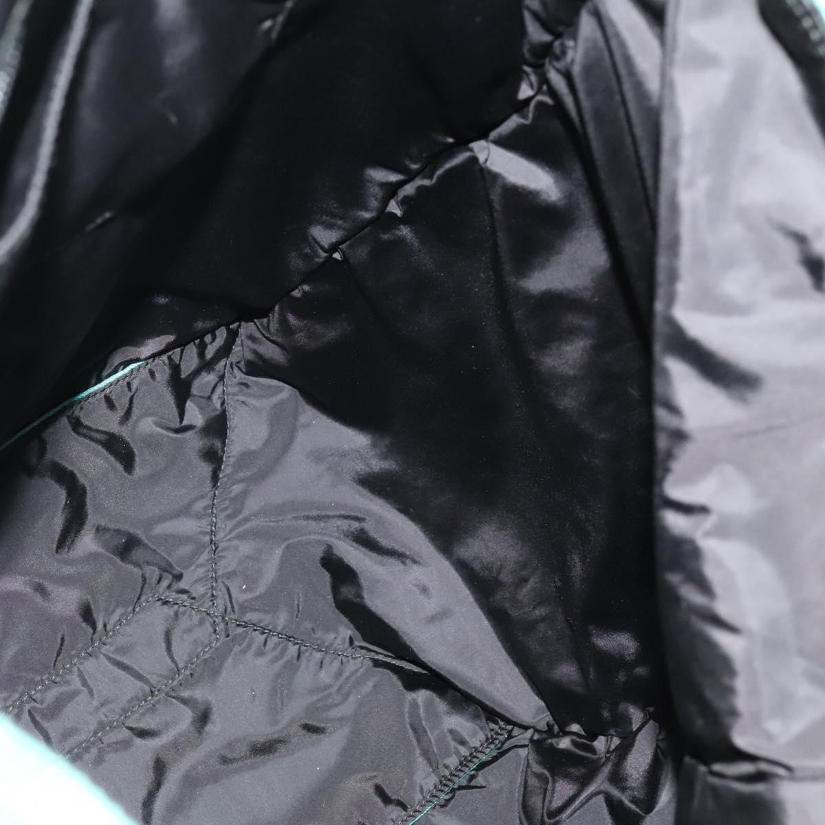 PRADA Tote Bag Nylon Blue Silver Auth mr1463