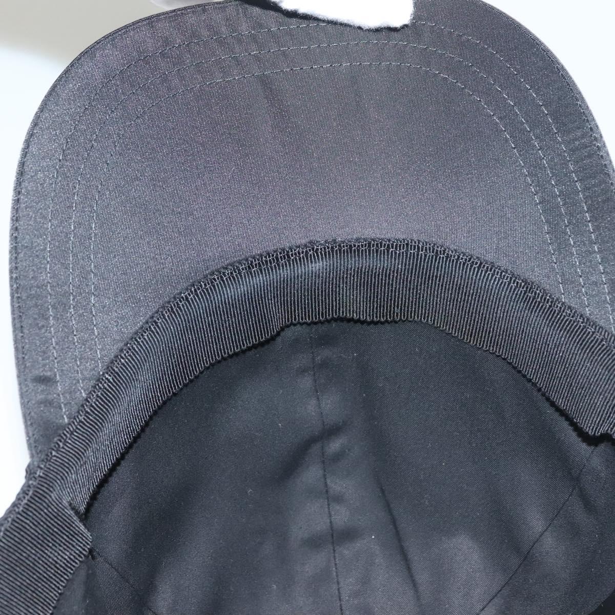 PRADA Cap Nylon M Black Auth mr1473
