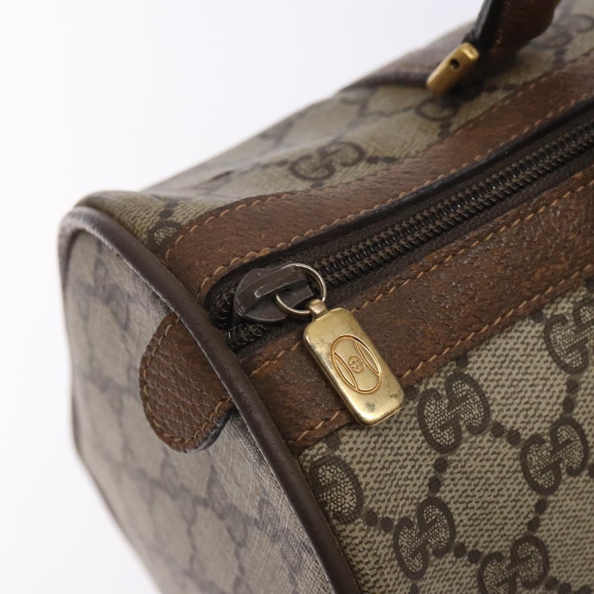 GUCCI GG Supreme Web Sherry Line Bag PVC Beige Red Green 39 02 007 Auth mr1490