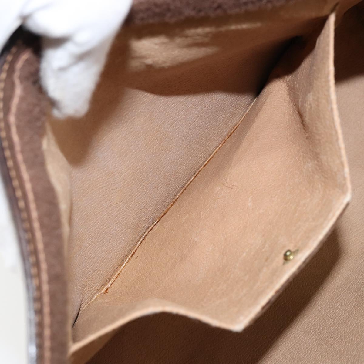 GUCCI GG Supreme Web Sherry Line Clutch Bag Beige Gold 156 01 033 Auth mr1505