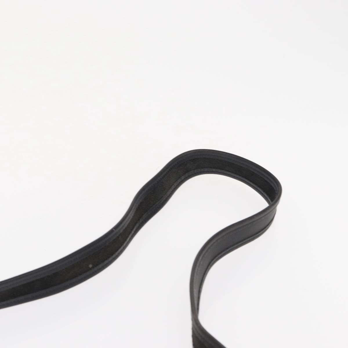 Coach Duffel Shoulder Bag Leather Black Gold Auth mr1519