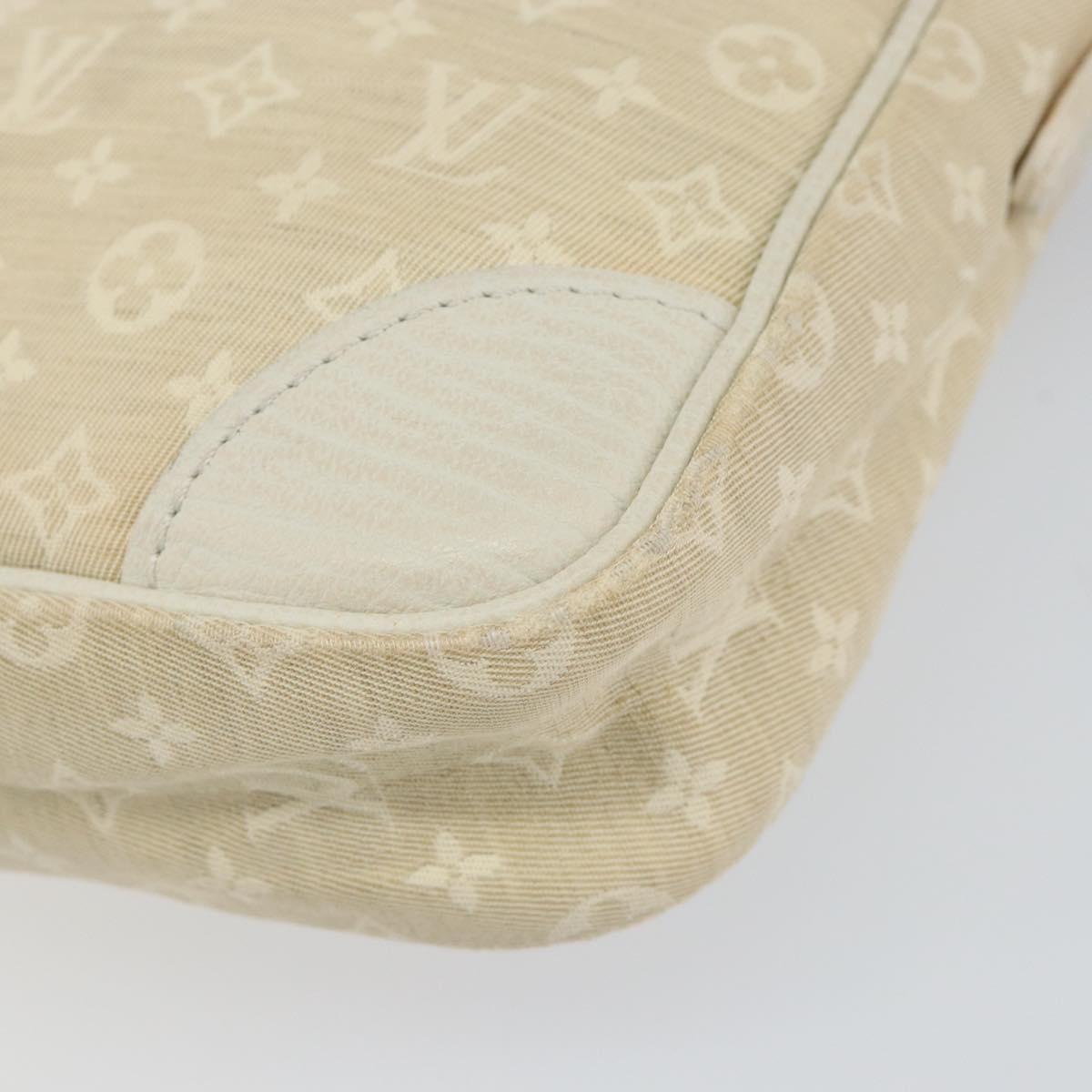 LOUIS VUITTON Monogram Mini Lin Danube Shoulder Bag Dunne M95318 LV Auth mr1523