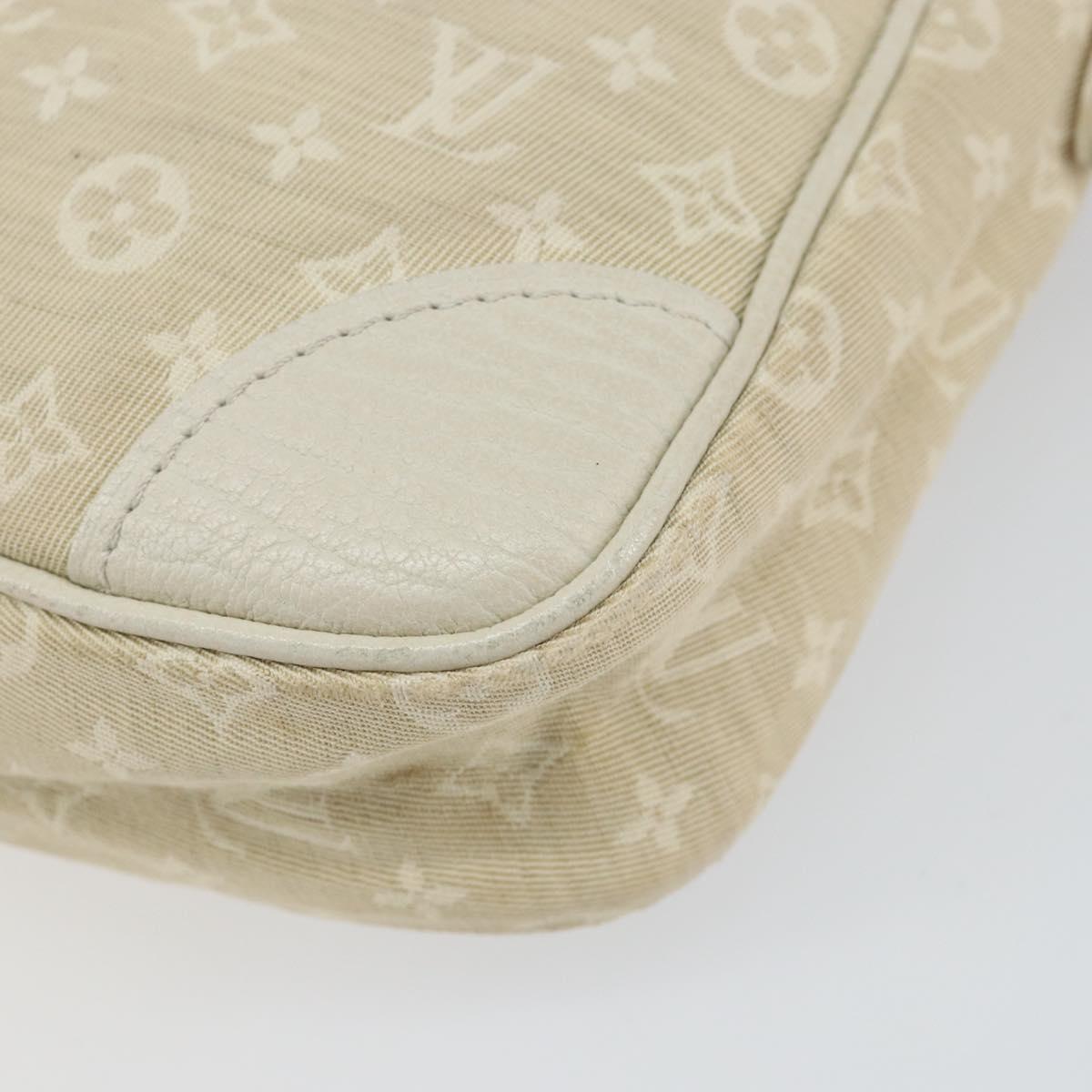 LOUIS VUITTON Monogram Mini Lin Danube Shoulder Bag Dunne M95318 LV Auth mr1523