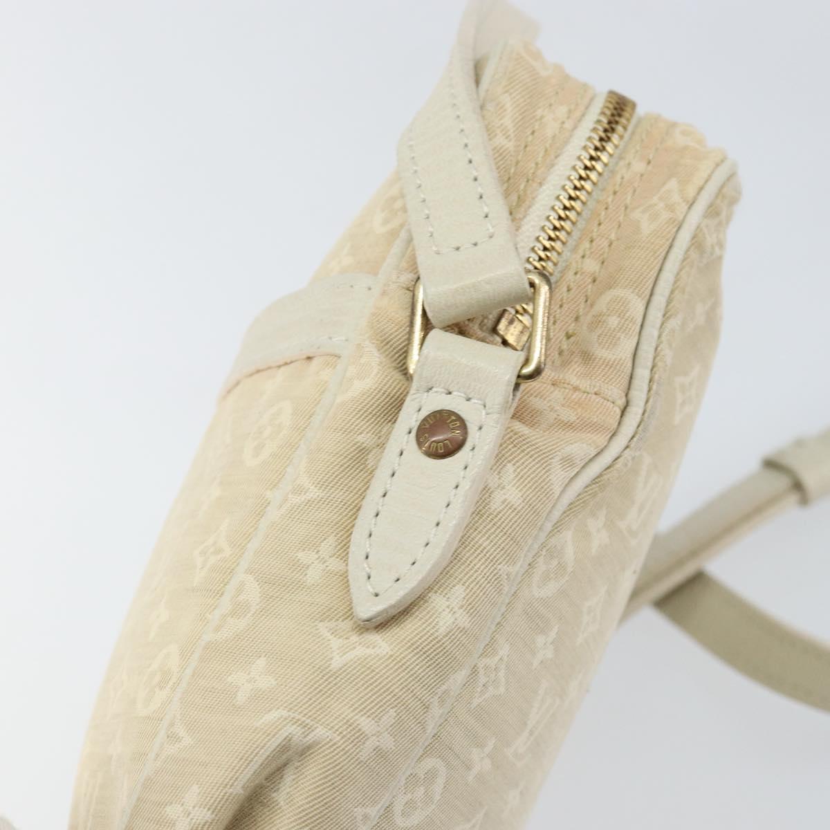 LOUIS VUITTON Monogram Mini Lin Danube Shoulder Bag Dunne M95318 LV Auth mr1523