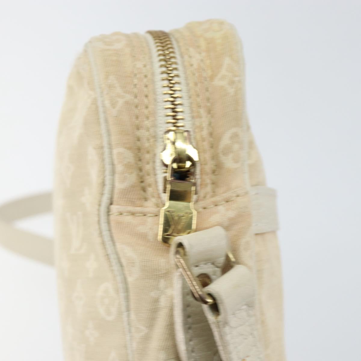 LOUIS VUITTON Monogram Mini Lin Danube Shoulder Bag Dunne M95318 LV Auth mr1523