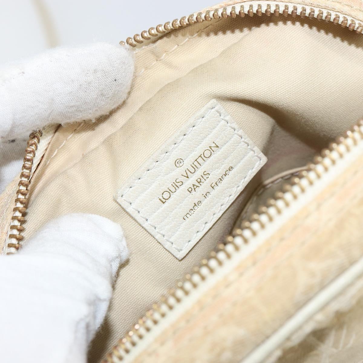 LOUIS VUITTON Monogram Mini Lin Danube Shoulder Bag Dunne M95318 LV Auth mr1523