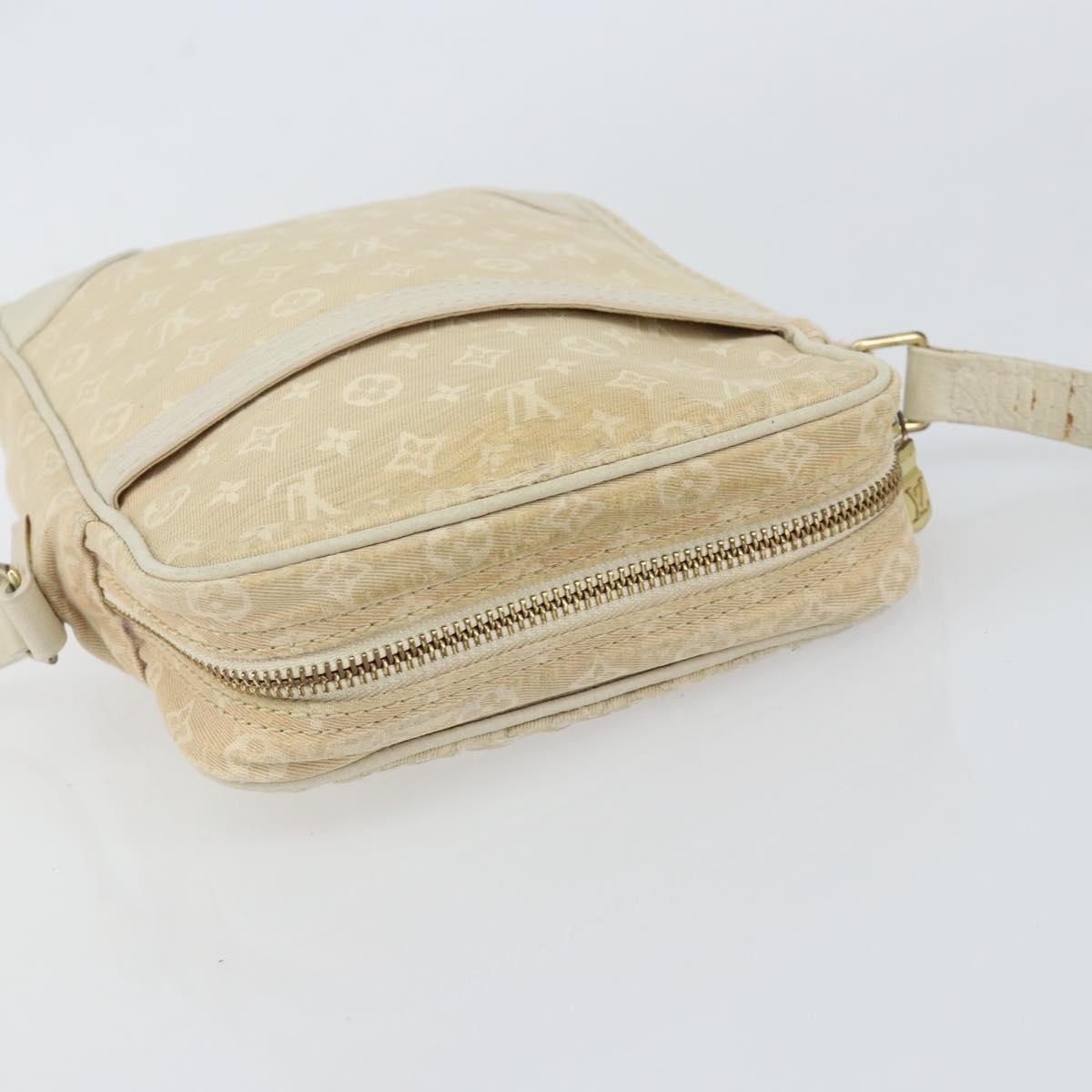 LOUIS VUITTON Monogram Mini Lin Danube Shoulder Bag Dunne M95318 LV Auth mr1523