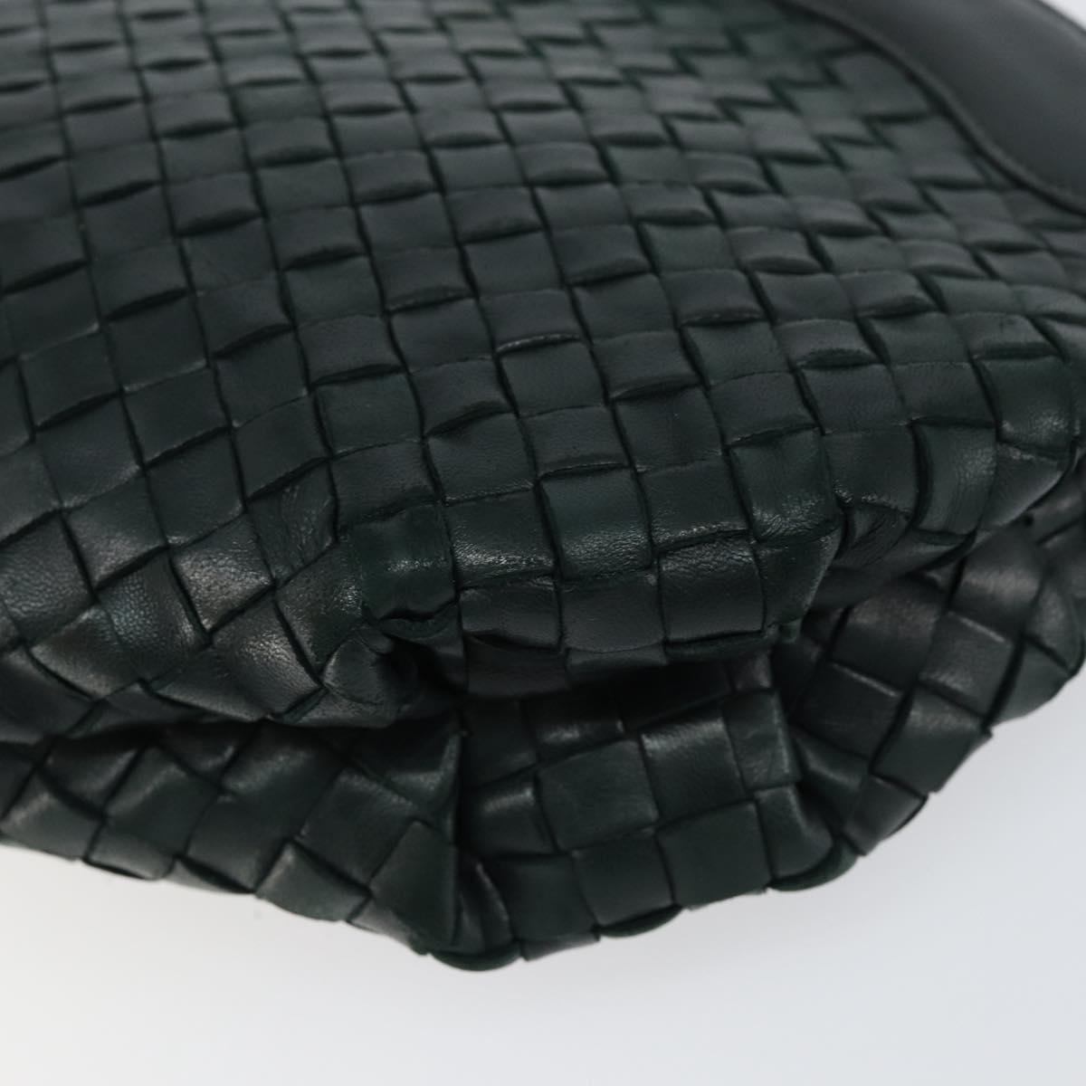 BOTTEGA VENETA INTRECCIATO Clutch Bag Leather Green Auth mr1531