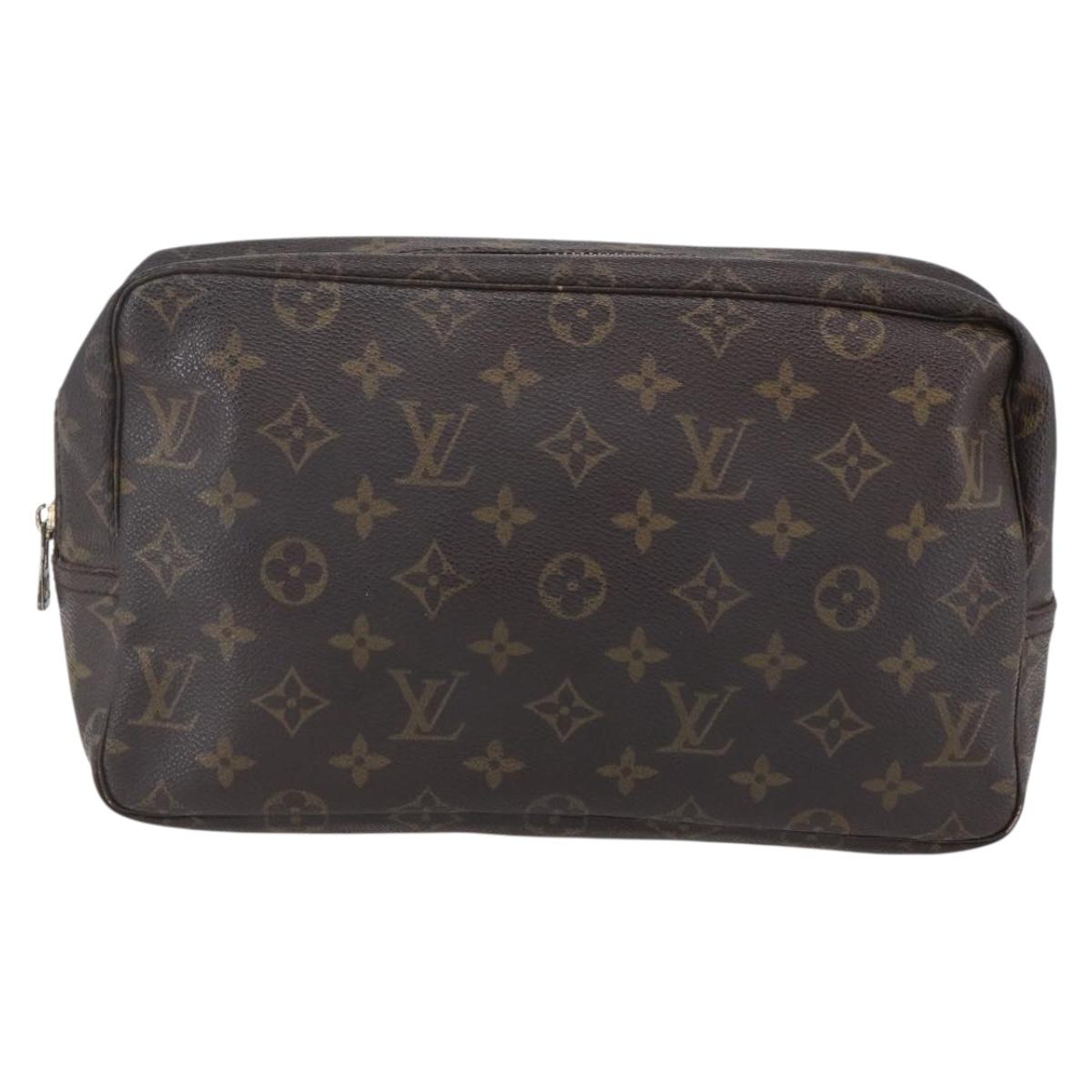 LOUIS VUITTON Monogram Trousse Toilette 28 Clutch Bag M47522 LV Auth mr1538