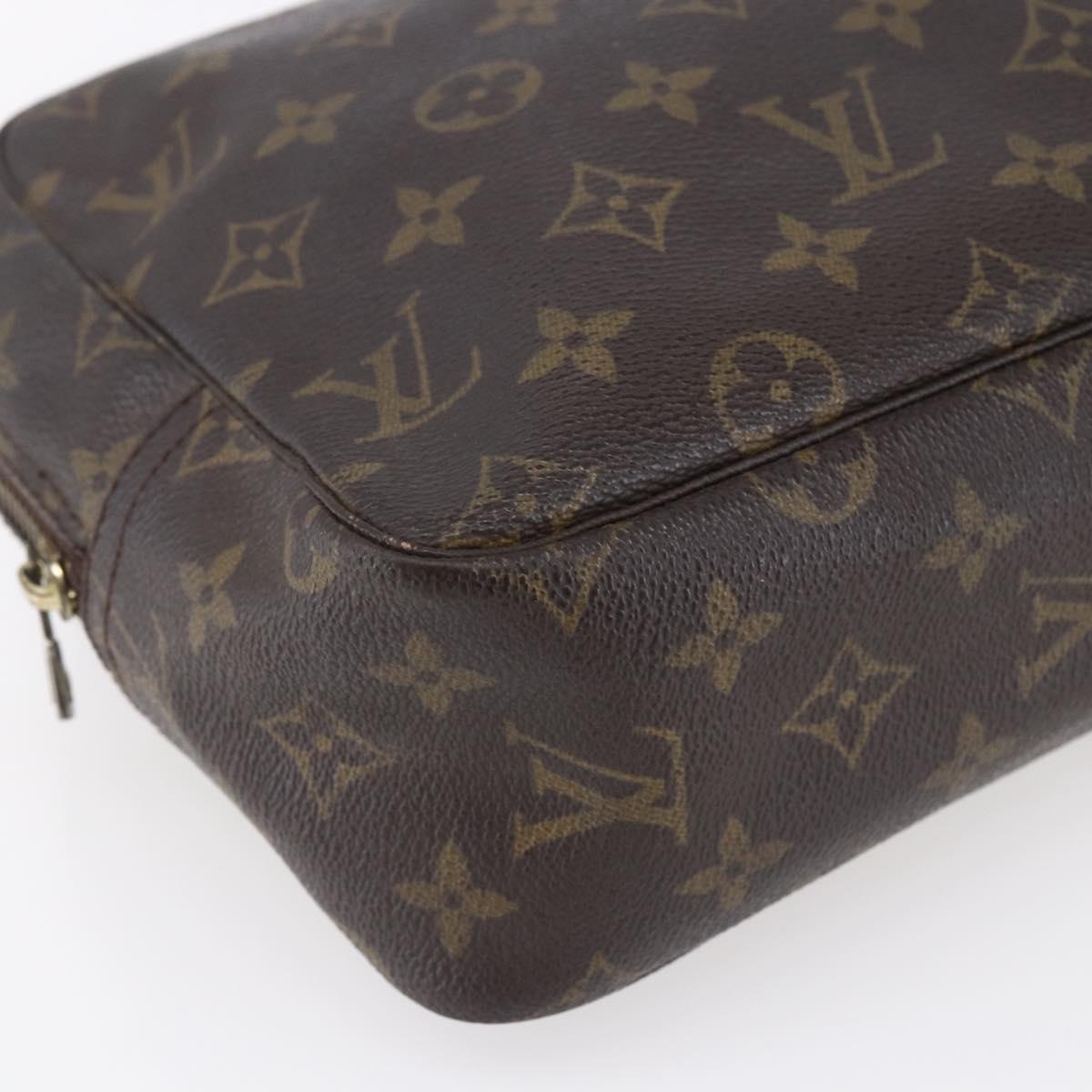 LOUIS VUITTON Monogram Trousse Toilette 28 Clutch Bag M47522 LV Auth mr1538