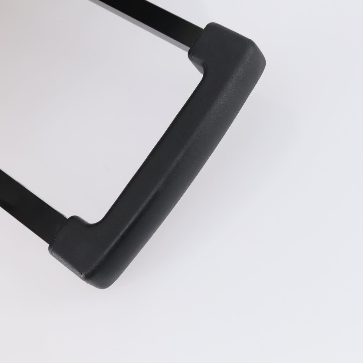 PRADA Suitcase Safiano leather Black Silver Auth mr1541