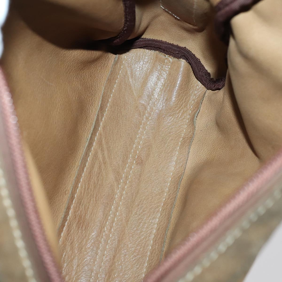 LOEWE Shoulder Bag Suede Leather 2 Set Turquoise Blue Brown Auth mr1543