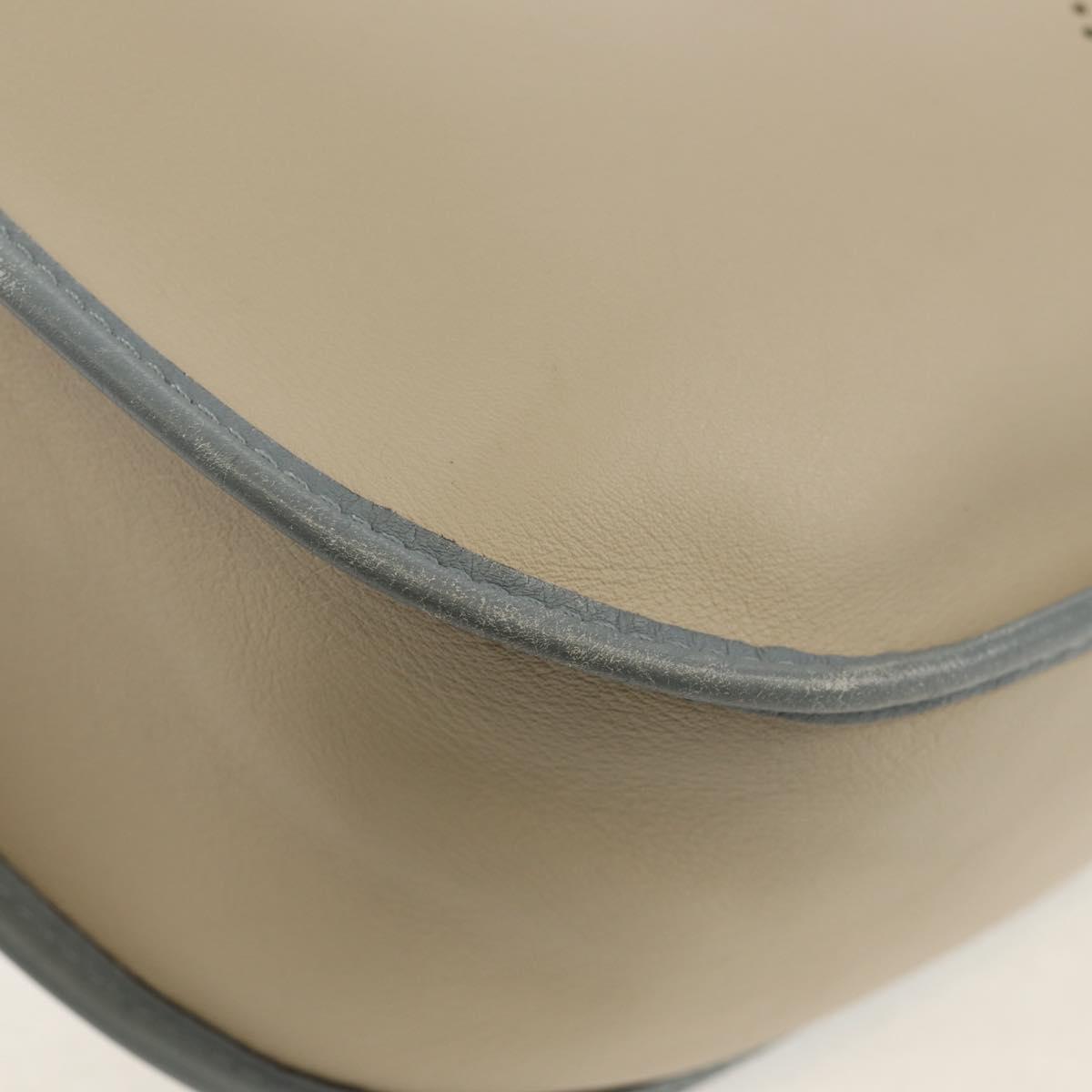 LOEWE Sofia Shoulder Bag Leather Ivory Gold Auth mr1551A