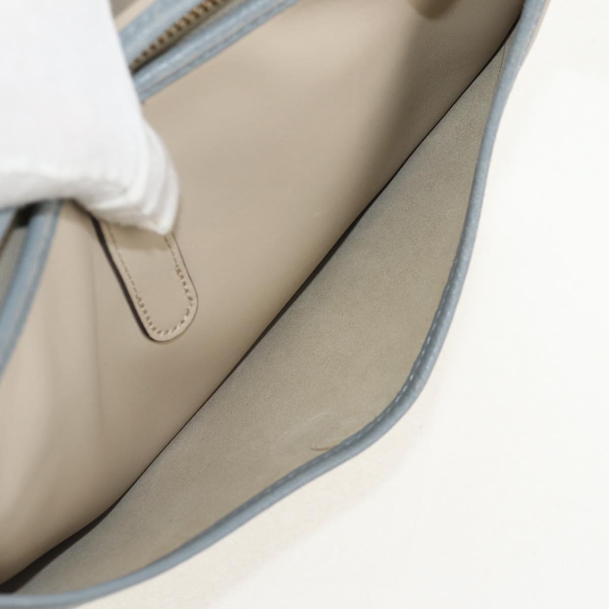 LOEWE Sofia Shoulder Bag Leather Ivory Gold Auth mr1551A