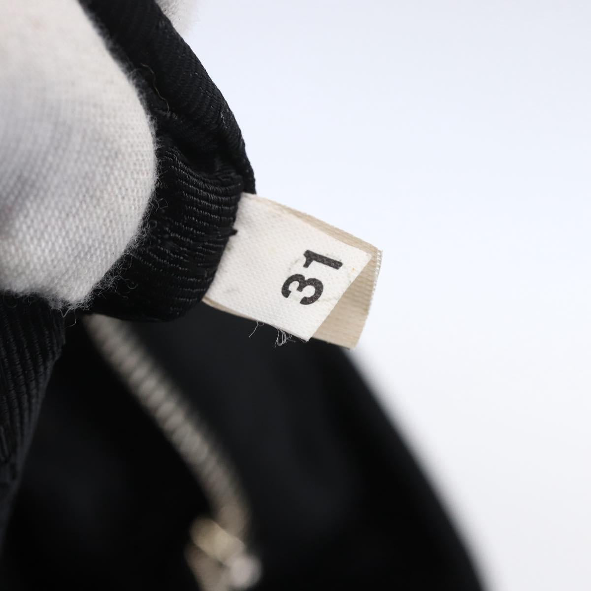 PRADA Hand Bag Nylon Black Silver Auth mr1559