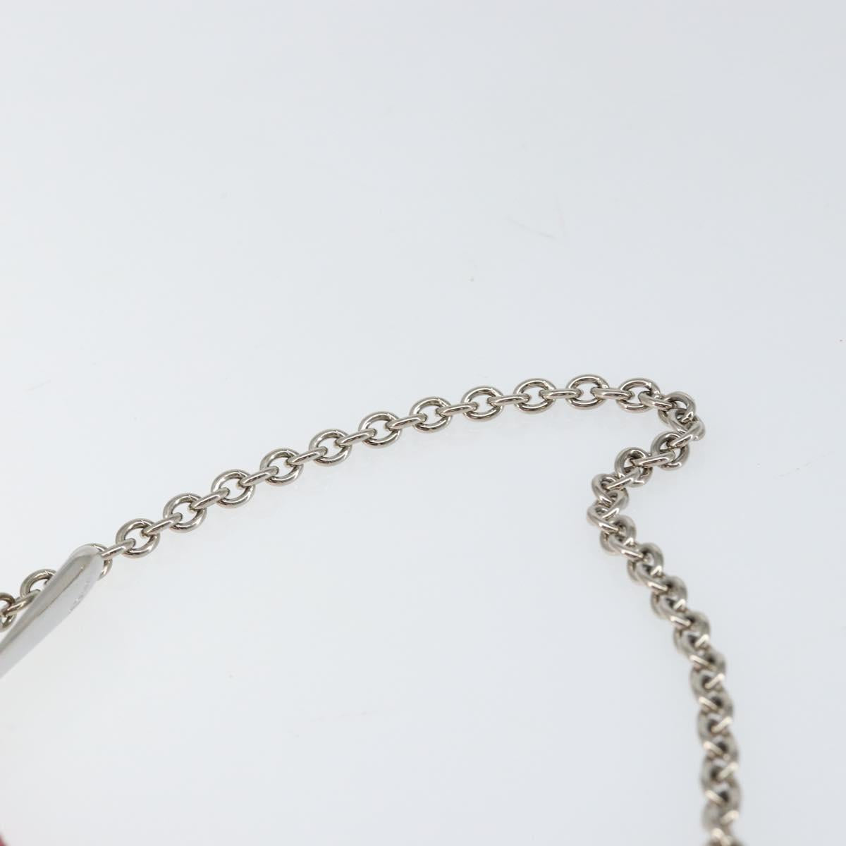 Christian Dior Canage Chain Shoulder Bag Lamb Skin Pink Silver Auth mr1565