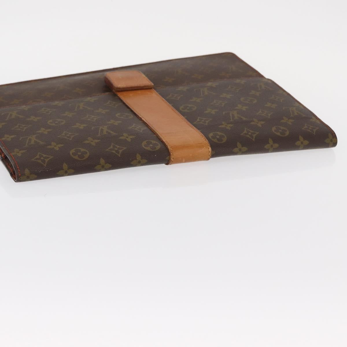 LOUIS VUITTON Monogram Posh Diplomat Homme Clutch Bag No.243 LV Auth mr1574