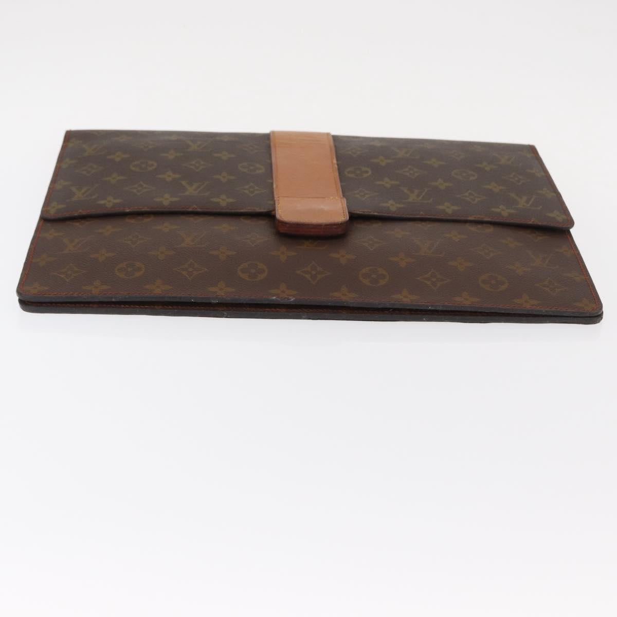 LOUIS VUITTON Monogram Posh Diplomat Homme Clutch Bag No.243 LV Auth mr1574