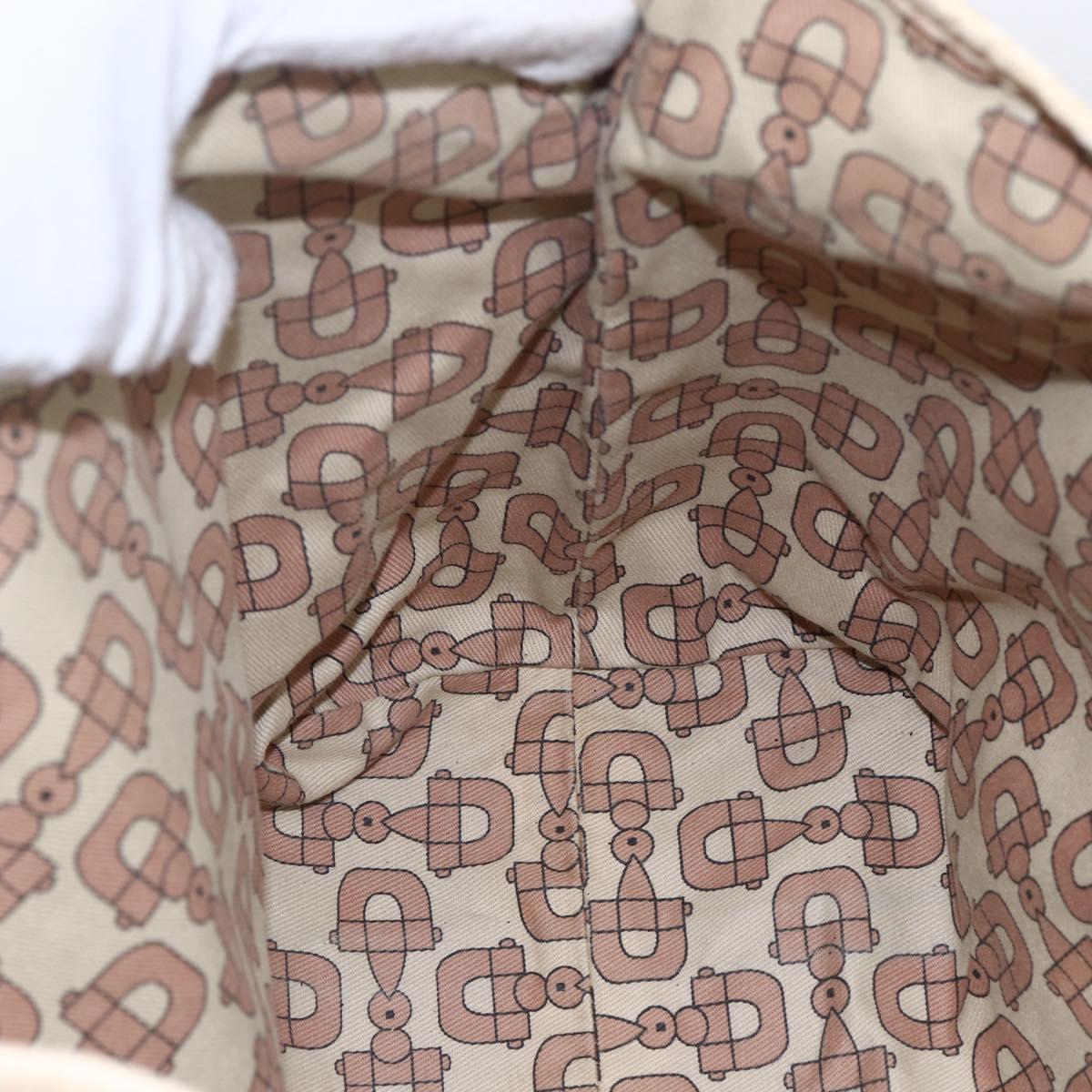GUCCI GG Canvas Guccissima Tote Bag Leather Gold Beige pink 197953 Auth mr1583