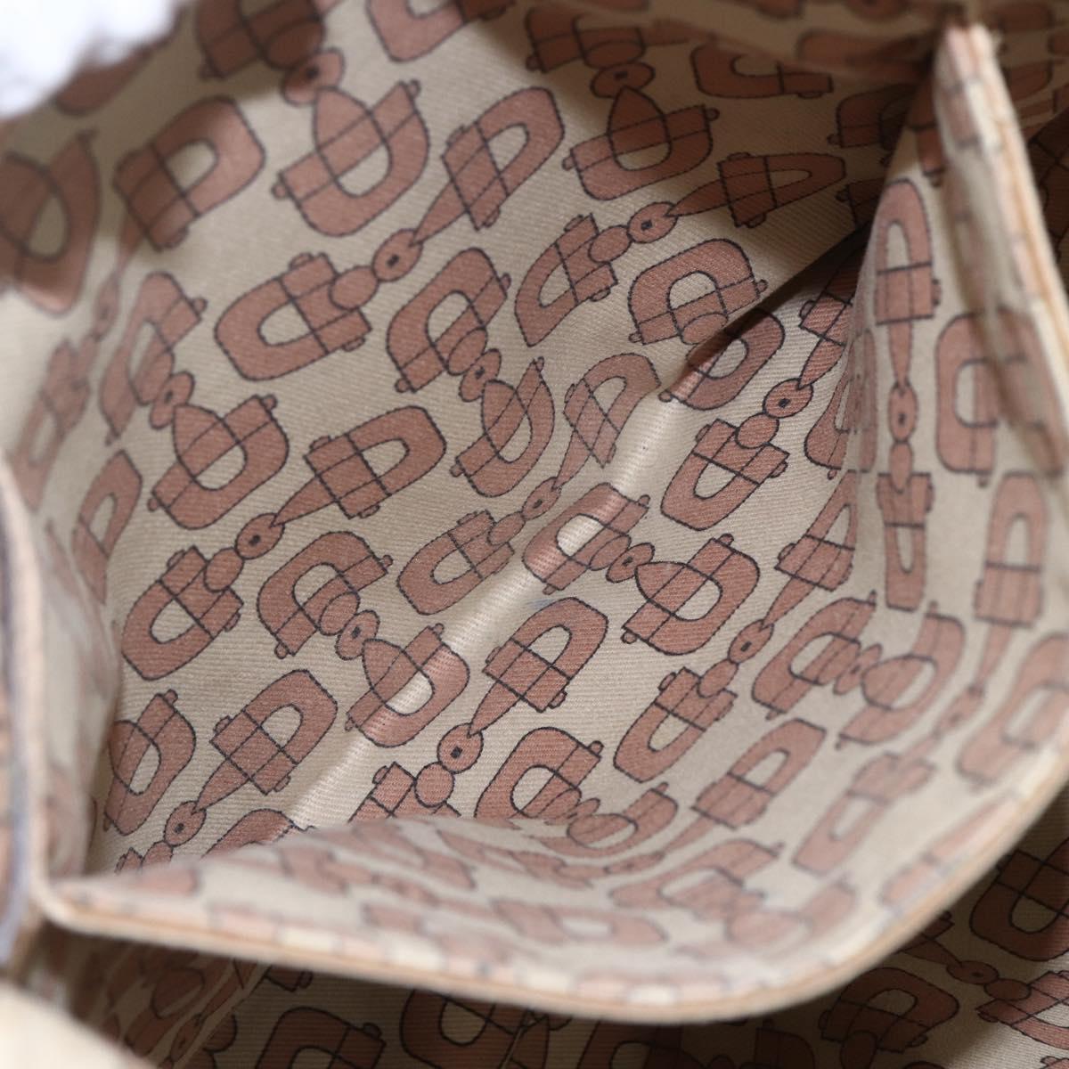 GUCCI GG Canvas Guccissima Tote Bag Leather Gold Beige pink 197953 Auth mr1583