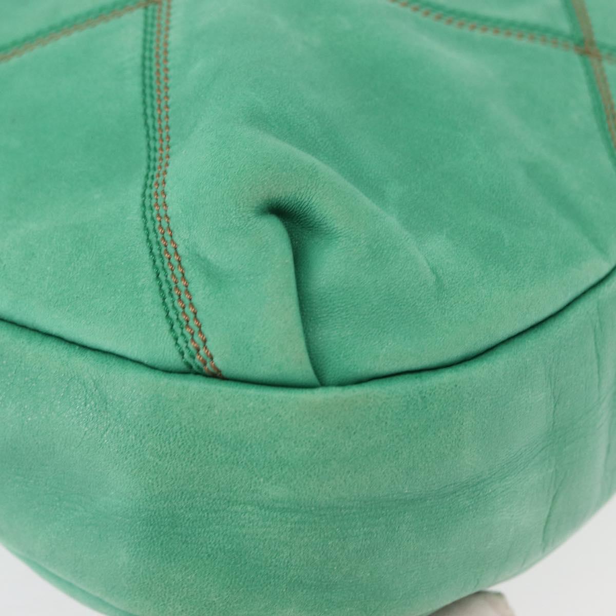 LOEWE Shoulder Bag Leather Green Auth mr1587