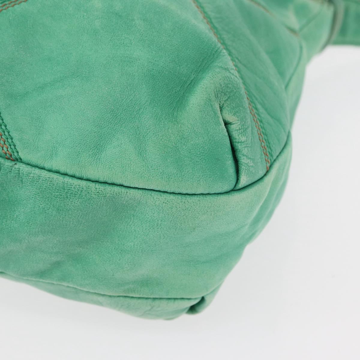 LOEWE Shoulder Bag Leather Green Auth mr1587