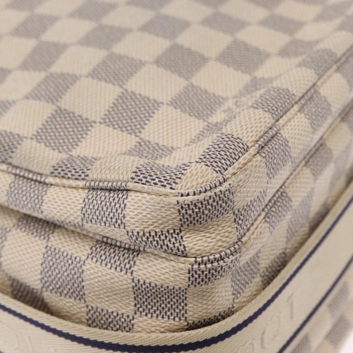 LOUIS VUITTON Damier Azur Naviglio Shoulder Bag N51189 LV Auth mr1589