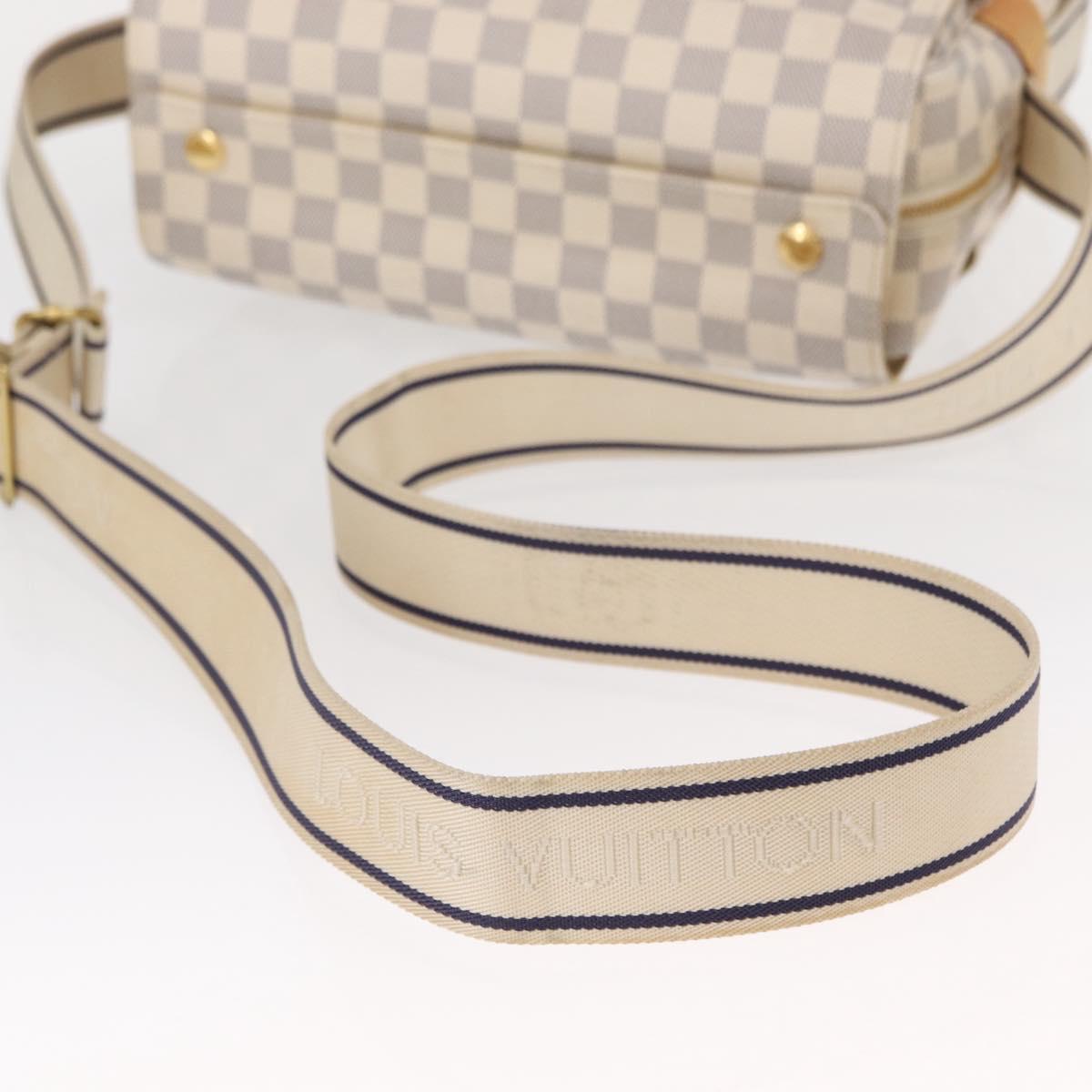 LOUIS VUITTON Damier Azur Naviglio Shoulder Bag N51189 LV Auth mr1589