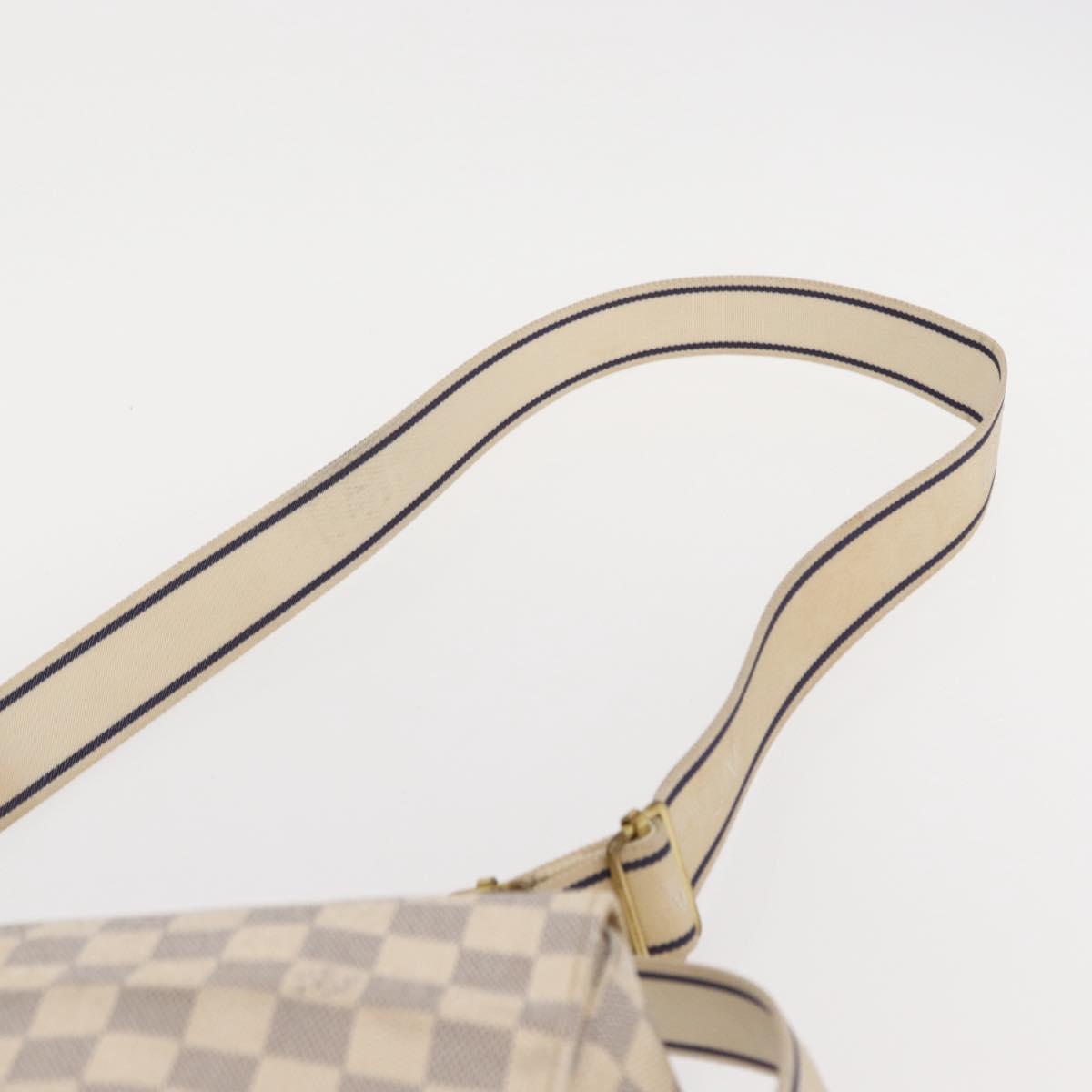 LOUIS VUITTON Damier Azur Naviglio Shoulder Bag N51189 LV Auth mr1589