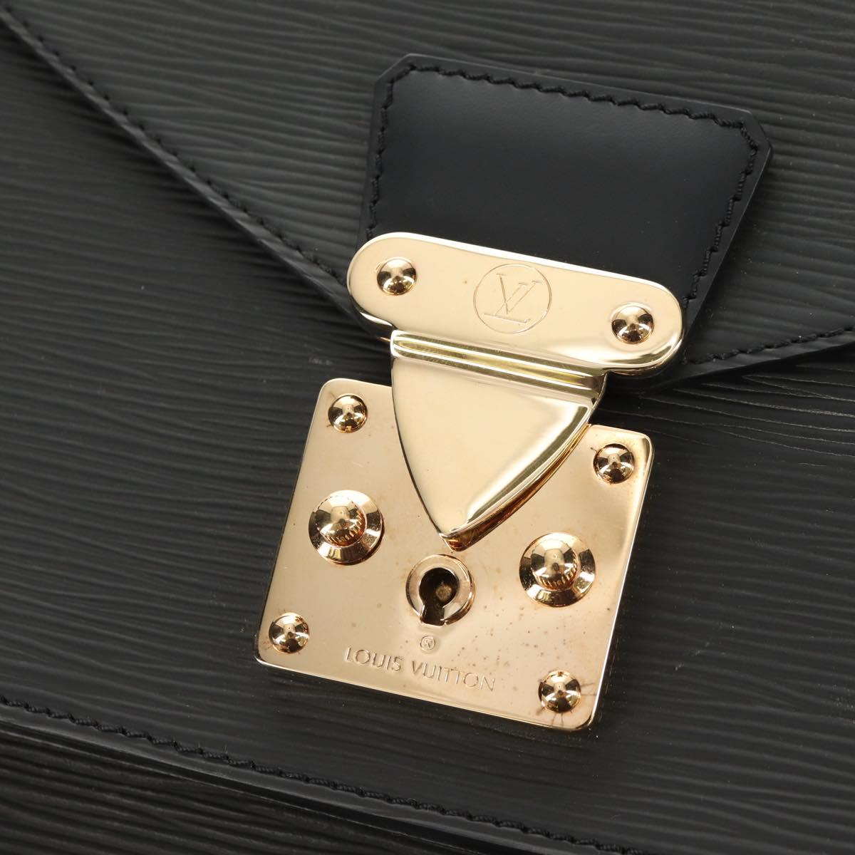 LOUIS VUITTON Epi Monceau 28 Hand Bag Black M52122 LV Auth mr1592V