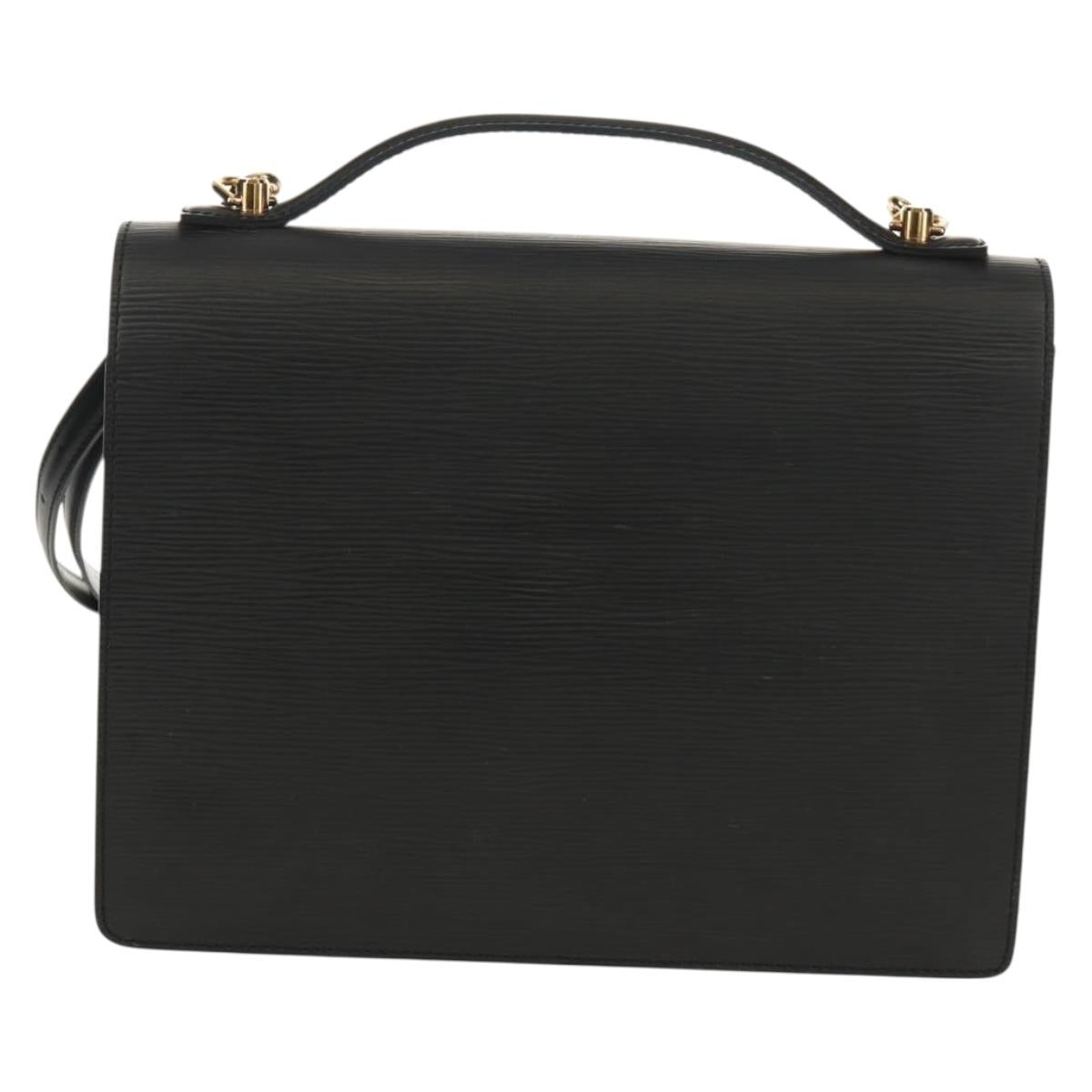 LOUIS VUITTON Epi Monceau 28 Hand Bag Black M52122 LV Auth mr1592V