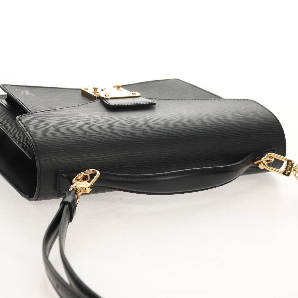 LOUIS VUITTON Epi Monceau 28 Hand Bag Black M52122 LV Auth mr1592V