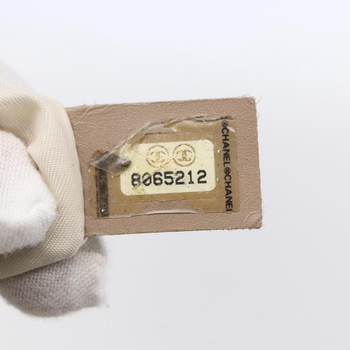 CHANEL New Travel Line Tote Bag Nylon Beige Gold CC Auth mr1594