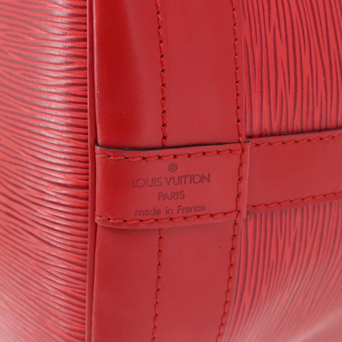 LOUIS VUITTON Epi Noe Shoulder Bag Red M44007 LV Auth mr1595