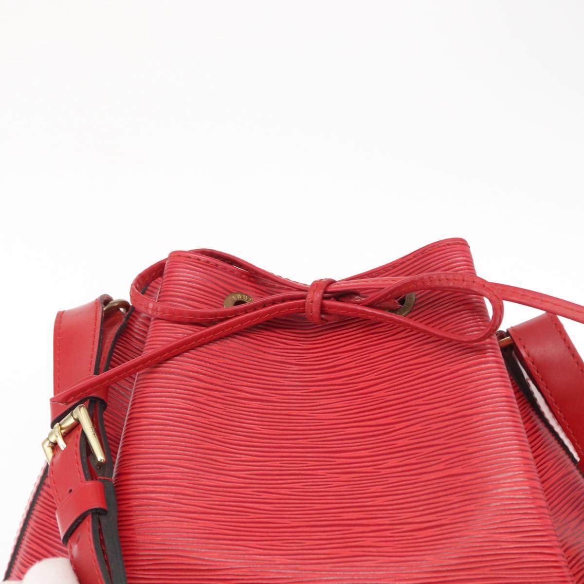 LOUIS VUITTON Epi Noe Shoulder Bag Red M44007 LV Auth mr1595