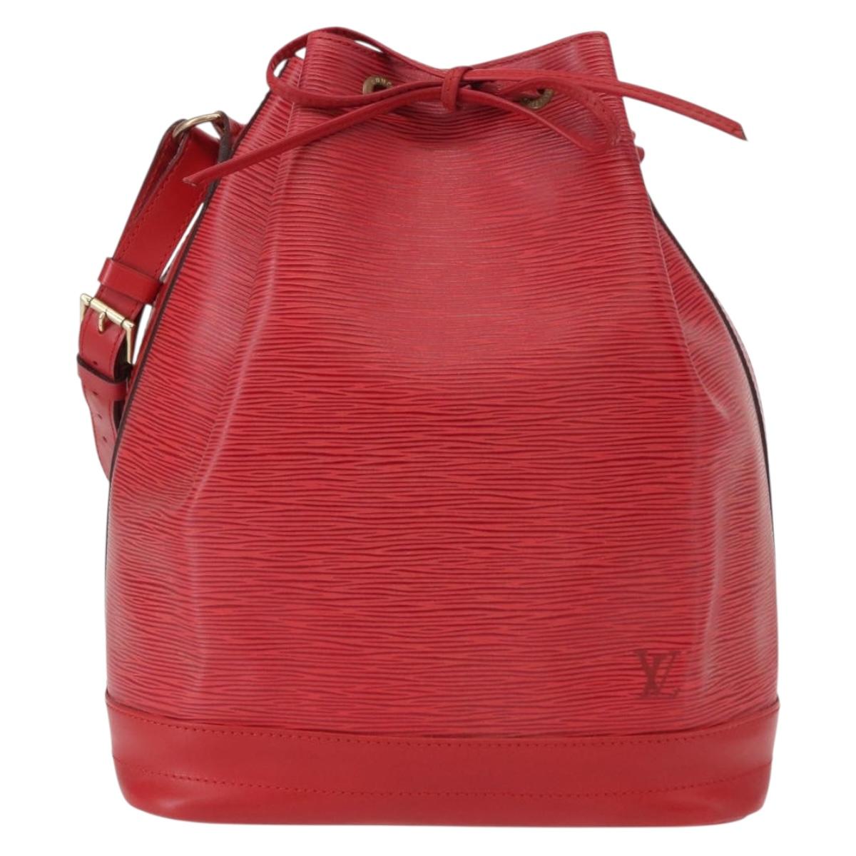 LOUIS VUITTON Epi Noe Shoulder Bag Red M44007 LV Auth mr1595