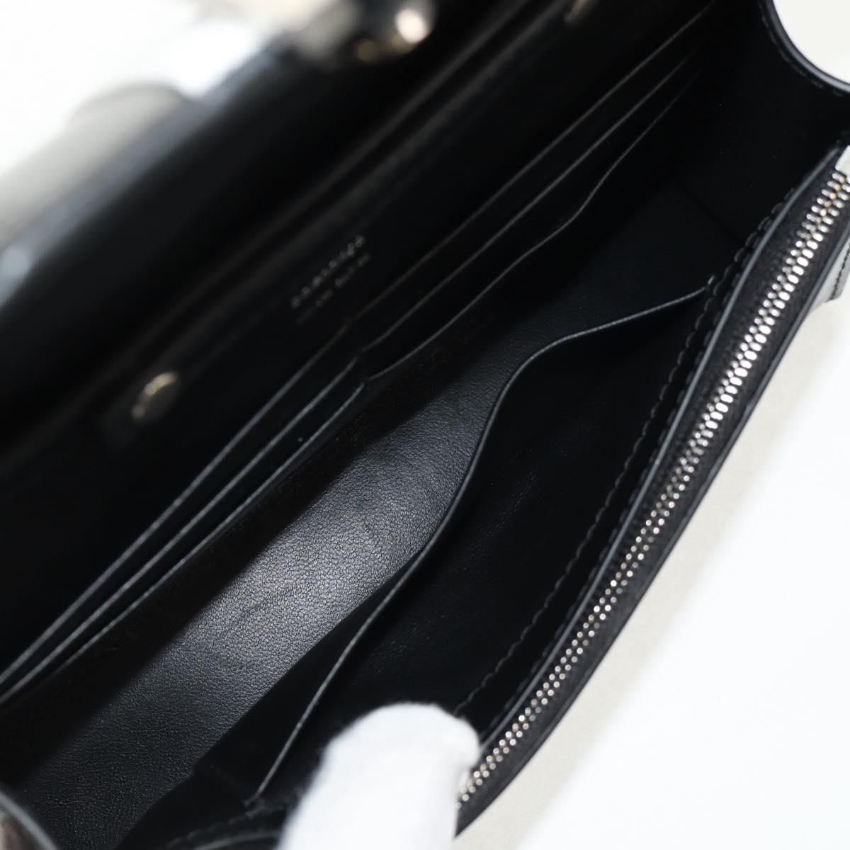 BALENCIAGA Adidas collaboration Chain Bag Leather Black 656050 Auth mr1601M