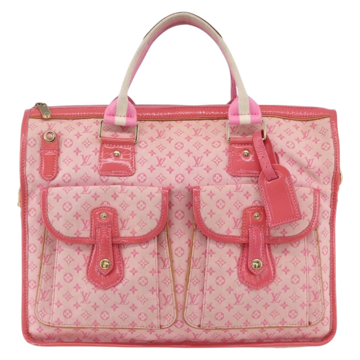LOUIS VUITTON Monogram Mini Sac Marie Kate 48h Bag Pink M92932 LV Auth mr1603