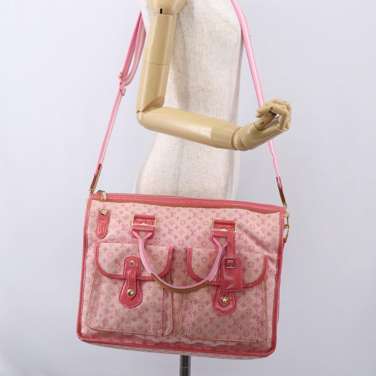 LOUIS VUITTON Monogram Mini Sac Marie Kate 48h Bag Pink M92932 LV Auth mr1603
