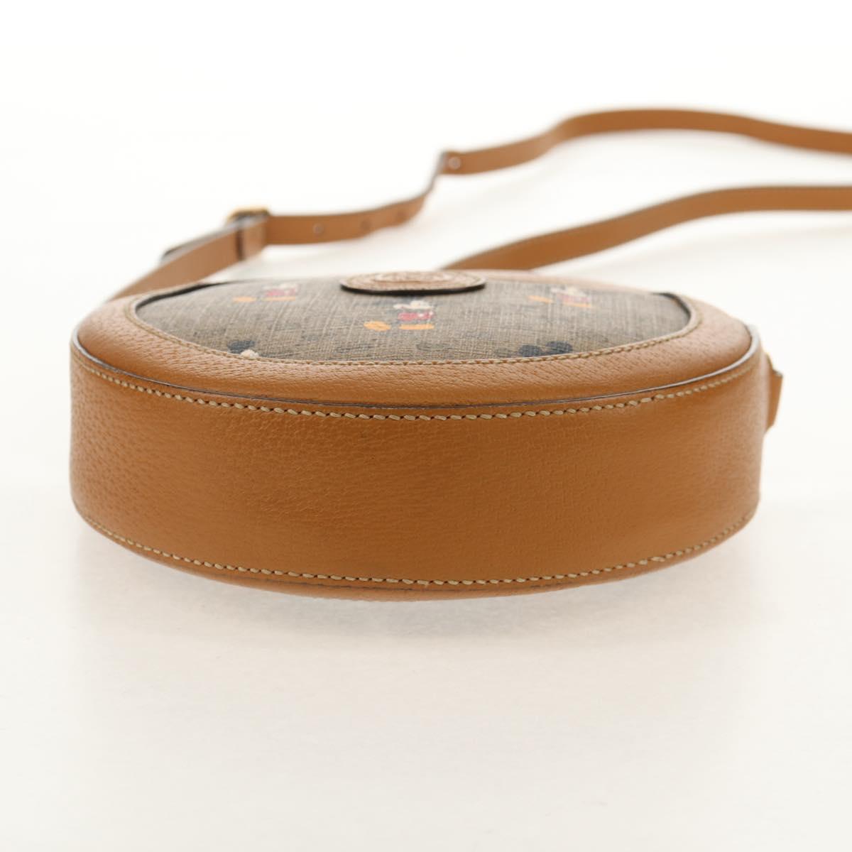 GUCCI Micro GG Supreme Disney Collaboration Bag PVC Beige 603938 Auth mr1612A