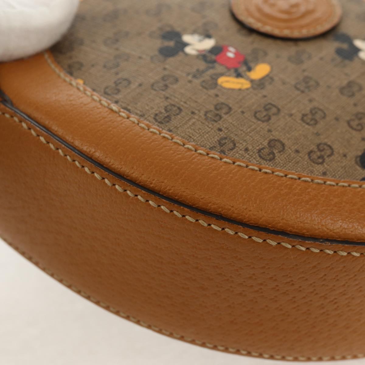 GUCCI Micro GG Supreme Disney Collaboration Bag PVC Beige 603938 Auth mr1612SAM