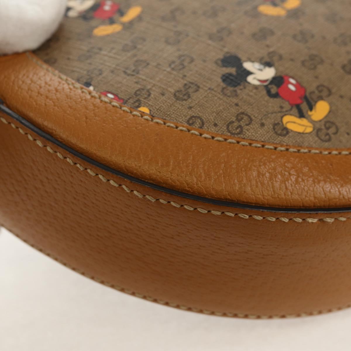 GUCCI Micro GG Supreme Disney Collaboration Bag PVC Beige 603938 Auth mr1612SAM