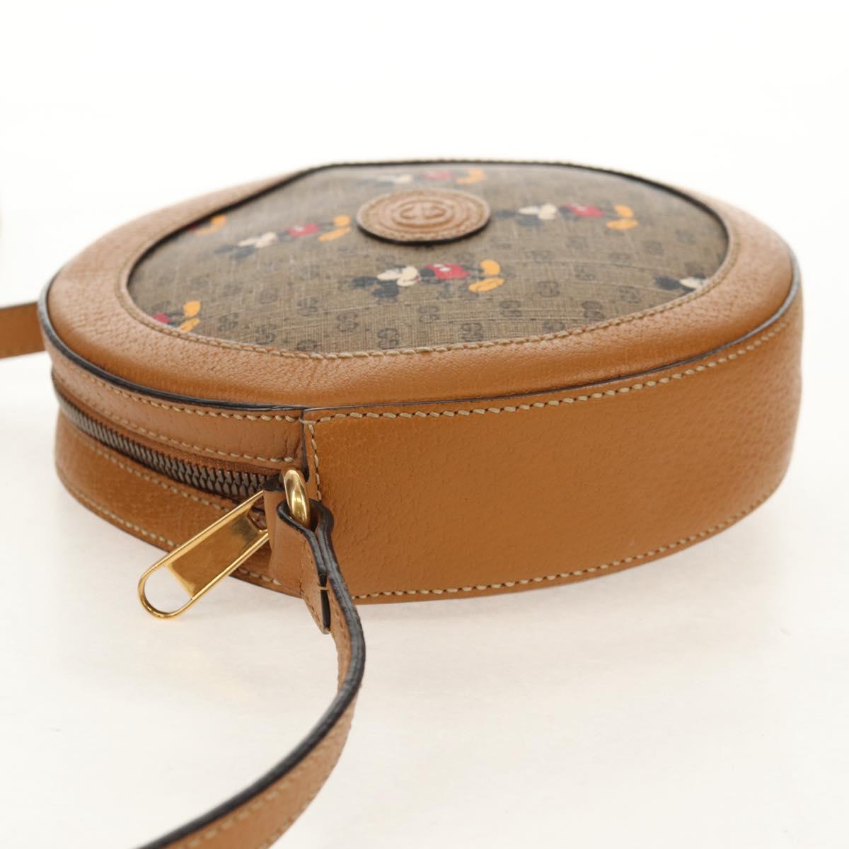 GUCCI Micro GG Supreme Disney Collaboration Bag PVC Beige 603938 Auth mr1612SAM
