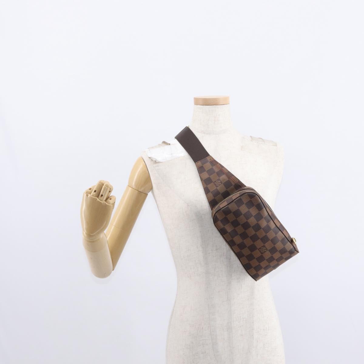 LOUIS VUITTON Damier Ebene Geronimos Shoulder Bag N51994 LV Auth mr1613
