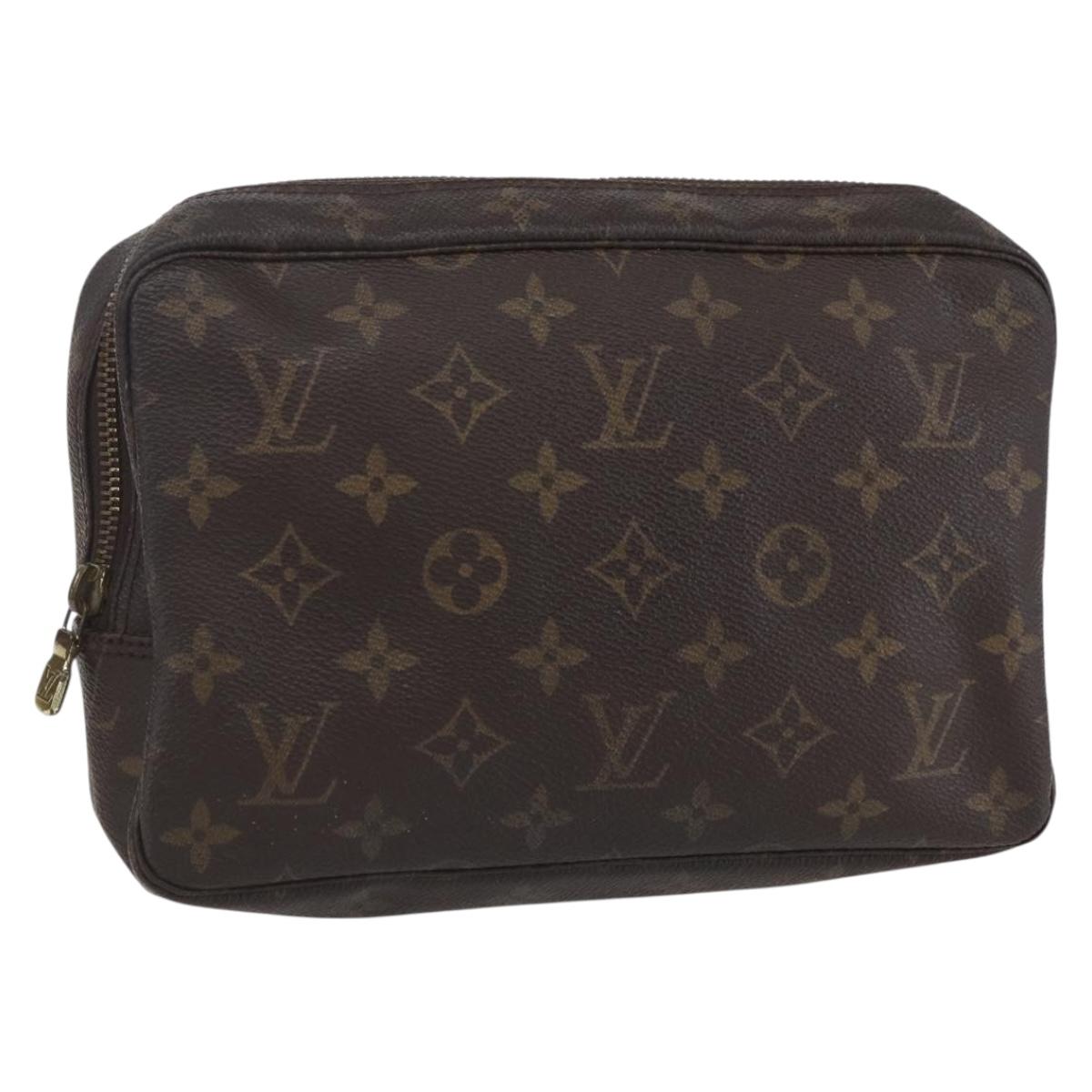 LOUIS VUITTON Monogram Trousse Toilette 23 Clutch Bag M47524 LV Auth mr1619