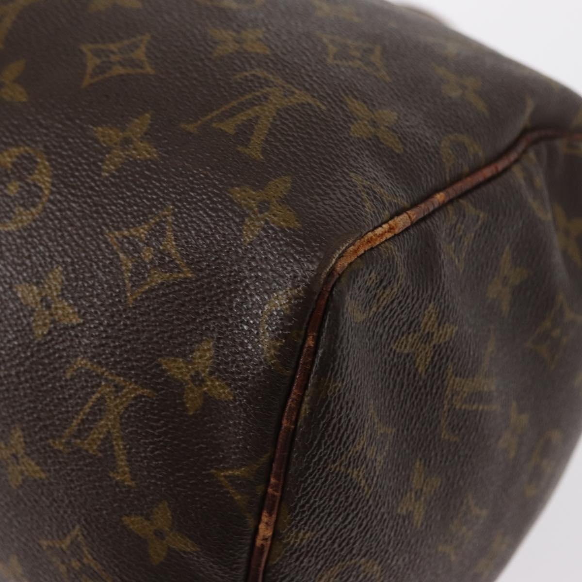 LOUIS VUITTON Monogram Speedy 30 Hand Bag M41526 LV Auth mr1620