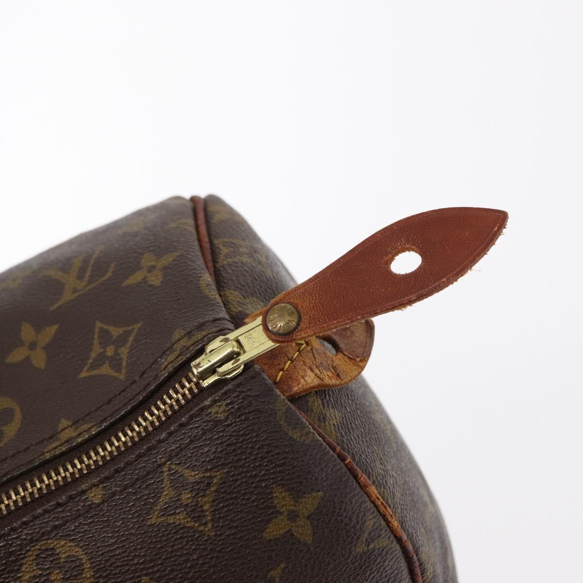 LOUIS VUITTON Monogram Speedy 30 Hand Bag M41526 LV Auth mr1620