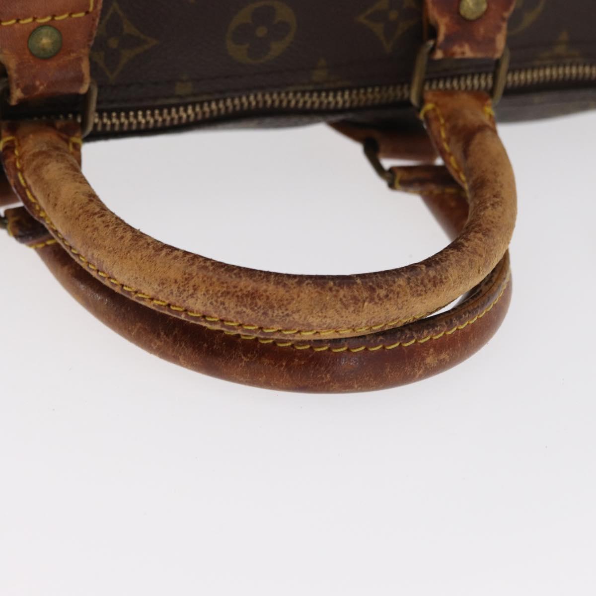 LOUIS VUITTON Monogram Speedy 30 Hand Bag M41526 LV Auth mr1620